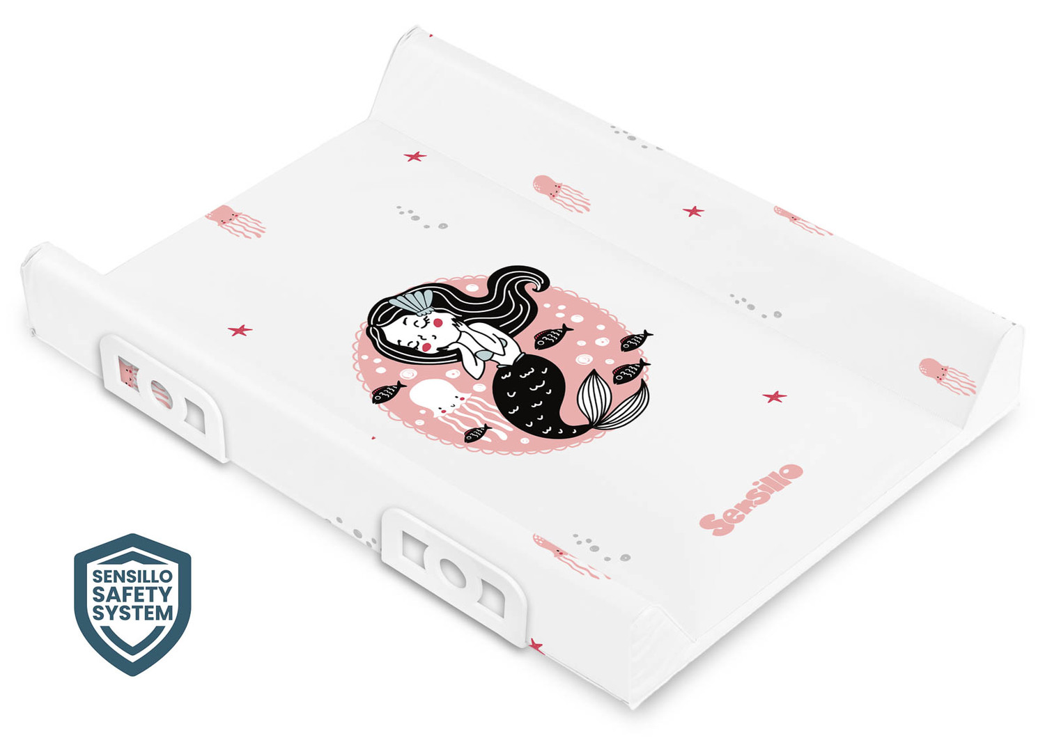 Aλλαξιέρα με Σκληρή Βάση 50x70cm Sensillo Pet Pink Siren 136277