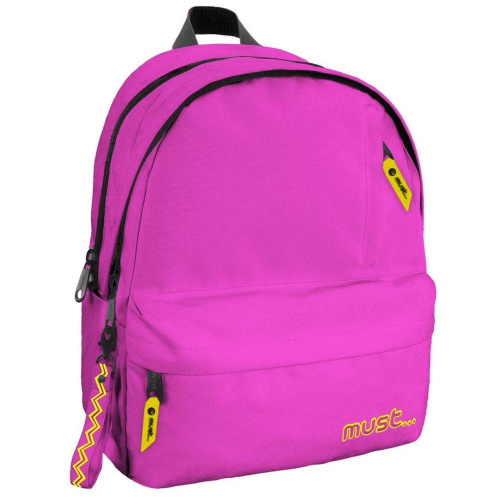 Τσάντα Πλάτης Σχολική Monochrome Plus Colored Inside Must Fuchsia 000584945