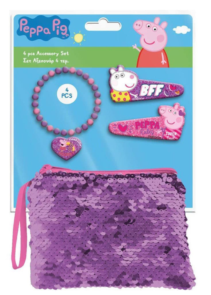 Αξεσουάρ Μαλλιών με Τσαντάκι Peppa Pig Διακάκης 000482607