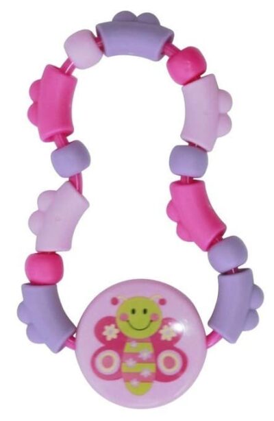 Βρεφική Κουδουνίστρα Lorelli Butterfly Pink 1021064