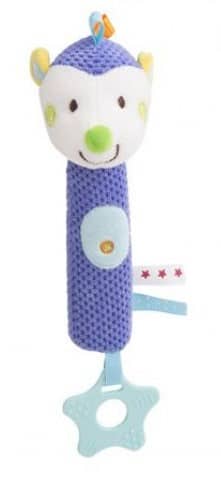Κουδουνίστρα Πίεσης με Μασητικό Hedgehog Kikka boo Blue 31201010073