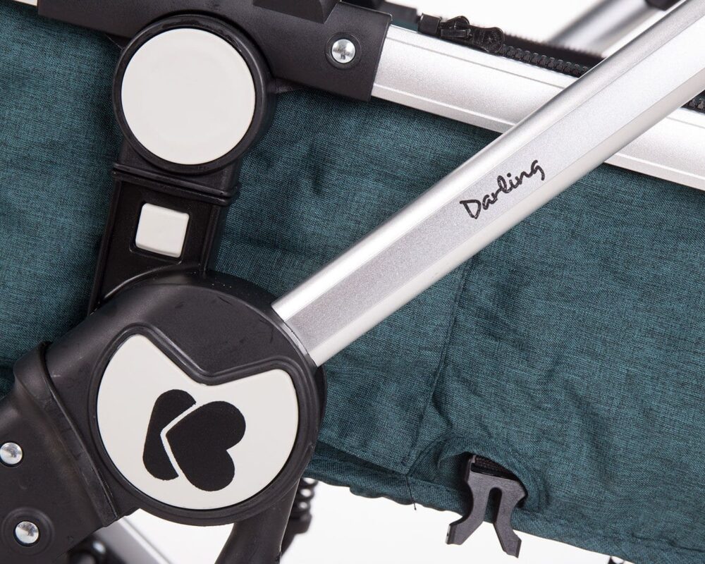 Πολυκαρότσι 2σε1 Μετατρεπόμενο Darling Kikka Boo Green Silver 31001020058 - Image 9