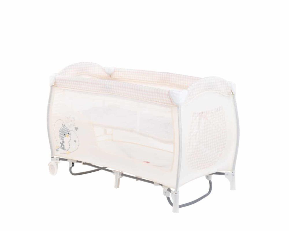 Παρκοκρέβατο 2 Επιπέδων Dolce Sonno Plus Kikka boo Beige Birdy 2020 31003010082 - Image 3