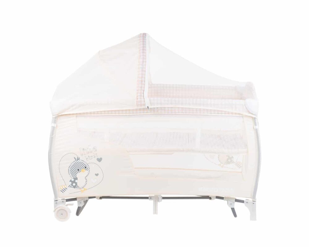 Παρκοκρέβατο 2 Επιπέδων Dolce Sonno Plus Kikka boo Beige Birdy 2020 31003010082 - Image 4