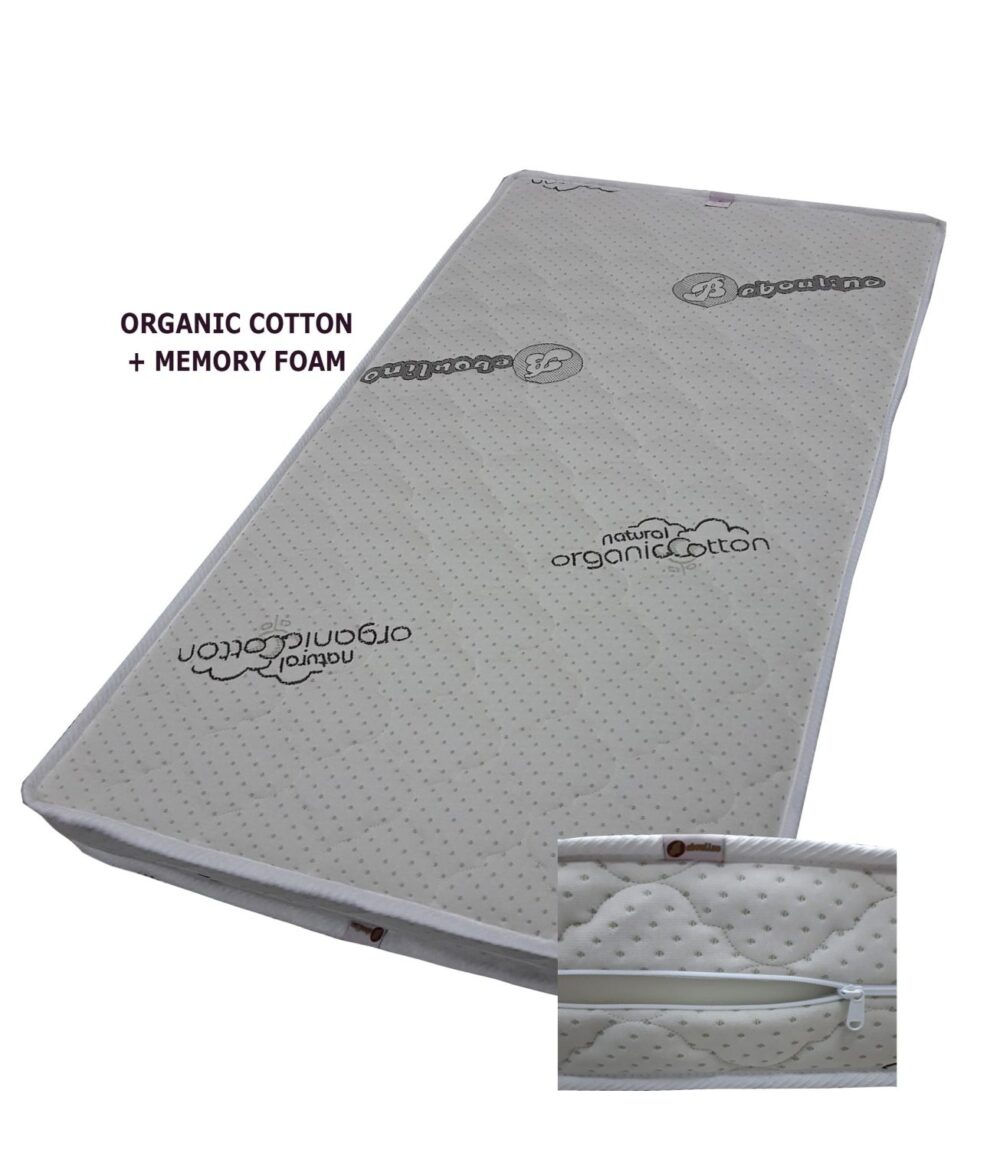 Στρώμα Κούνιας Organic Cotton Μemory Foam 70x190cm Beboulino 15601880000