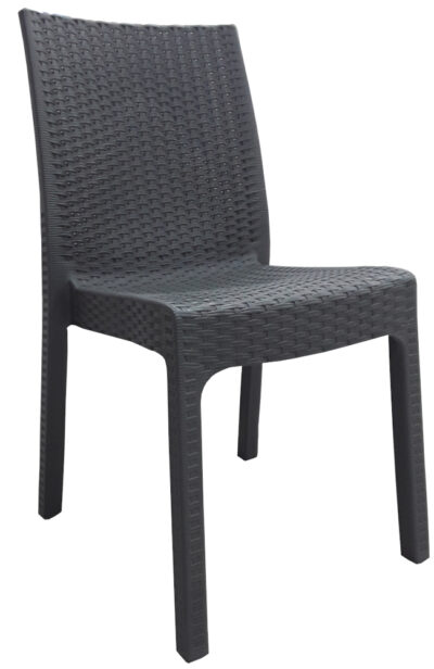 Καρέκλα Rattan Deluxe Beboulino Dark Grey Antrasit HK-710