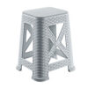 Σκαμπό έως 150kg Rattan Beboulino Sand Grey TB-300