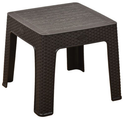 Τραπεζάκι Rattan 44x44cm Beboulino Brown HS-700