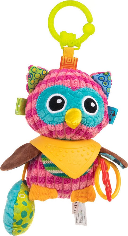 Κρεμαστό Παιχνίδι Λούτρινο Owl Olivia Bali Bazoo Pink 80157