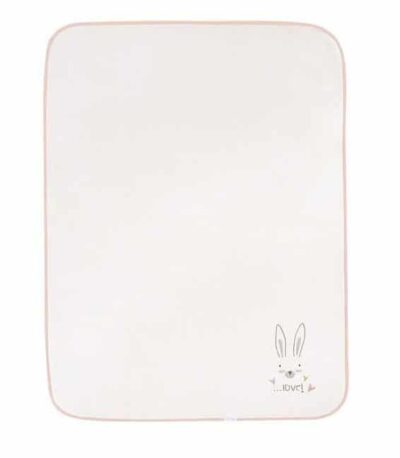 Βρεφική Κουβέρτα με Κέντημα 80x110cm Kikka Boo Rabbits in Love 31103020081