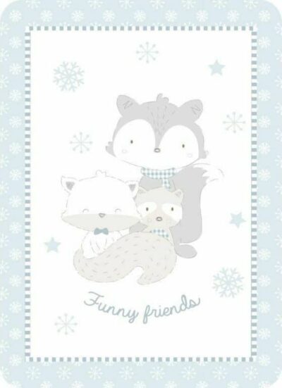 Κουβέρτα Βελουτέ Super Soft 110x140cm Funny Friends Kikka Boo Blue 31103020088