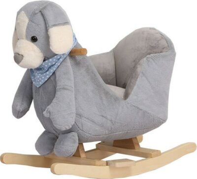 Κουνιστό Λούτρινο με Κάθισμα Puppy Kikka Boo Grey 31201040004