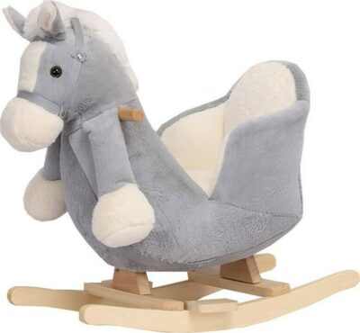 Κουνιστό Λούτρινο με Κάθισμα Horse Kikka Boo Grey 31201040005