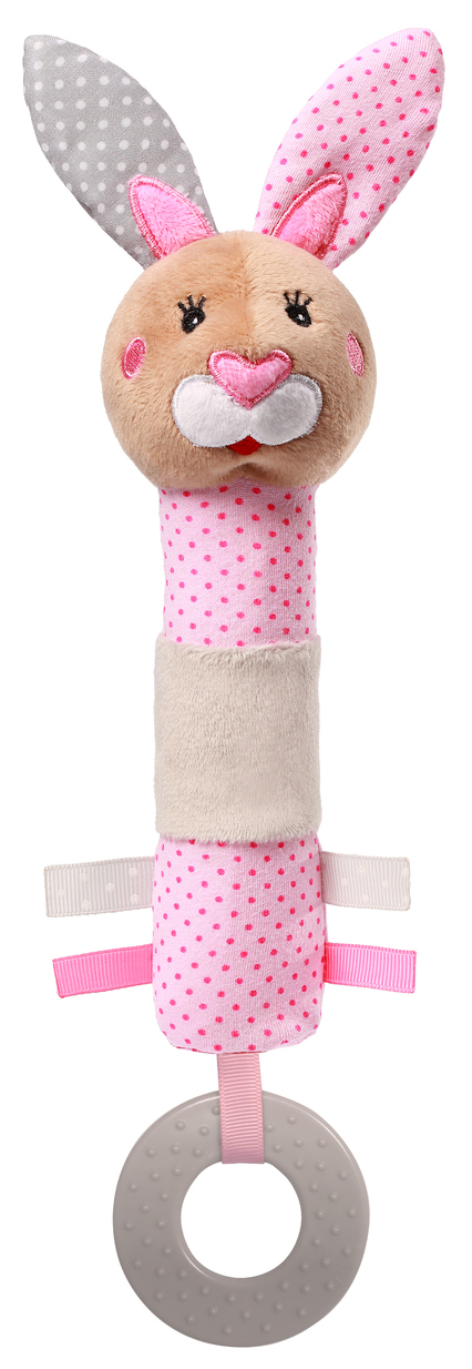 Λούτρινο Παιχνίδι με Ήχο και Μασητικό Julia The Bunny Babyono 621
