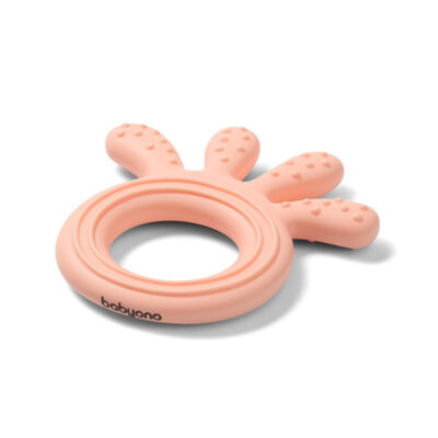 Mασητικό Σιλικόνης Octopus Babyono Pink 826/01
