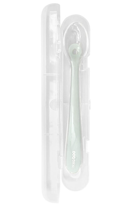 Κουτάλι Σιλικόνης με Θήκη Kikka boo Mint 31302040141