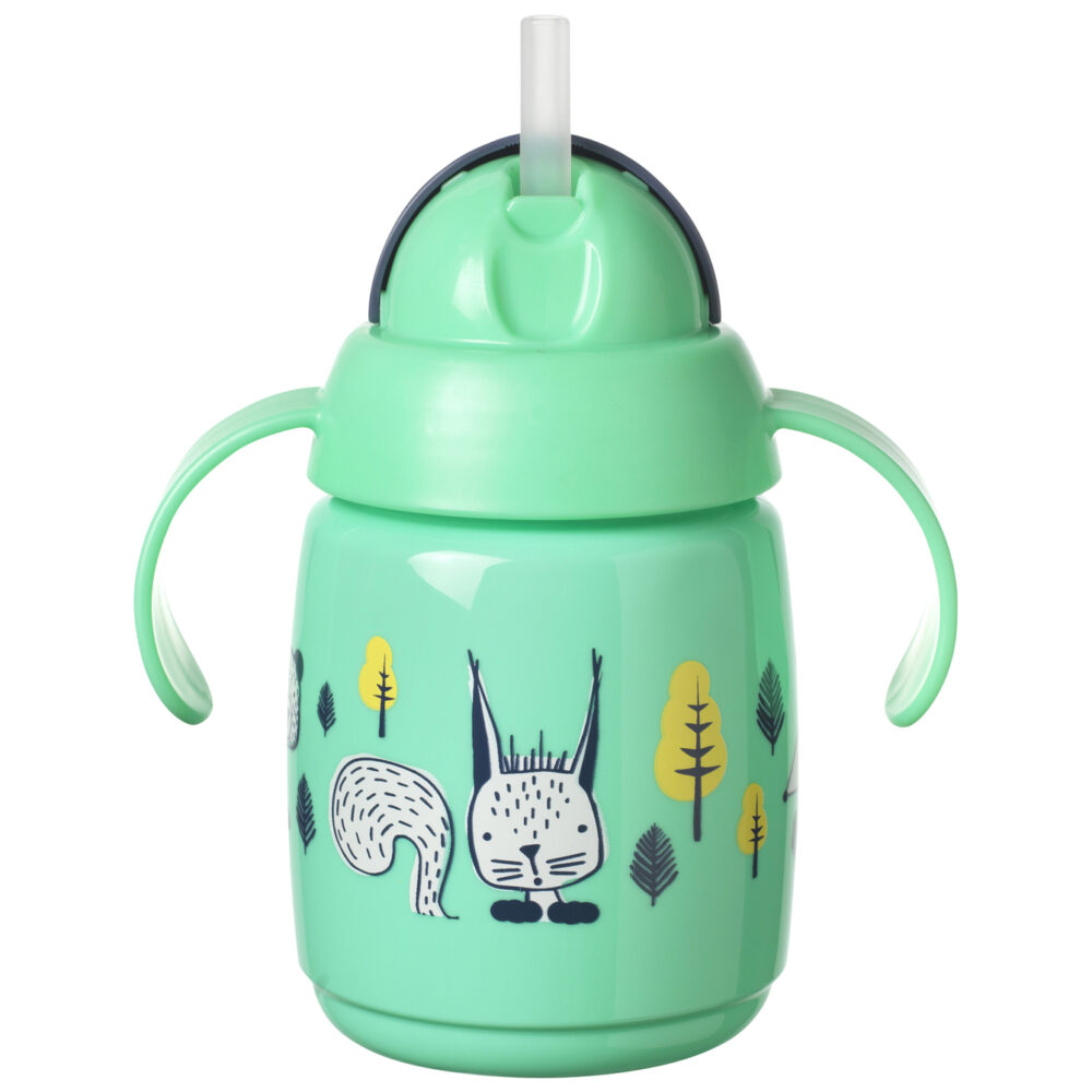 Μπουκάλι με Λαβές και Καλαμάκι 300ml Superstar Tommee Tippee Green 478306 - Image 3