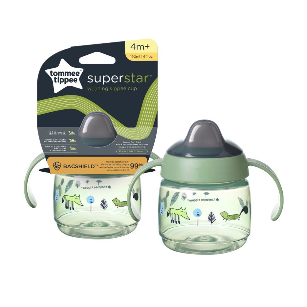 Μπουκαλάκι με Λαβές 190ml Superstar Mug Tommee Tippee Green 478269