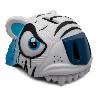 Κράνος με Led 49-55cm Crazy Safety Tiger White NSH-100101-03-01
