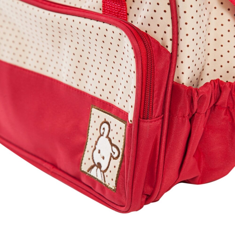 Τσάντες με Αλλαξιέρα Σετ 4τμχ Lina Beboulino Red 04500450003 - Image 6