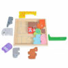 Puzzle Σφηνώματα 14τμχ Ξύλινο Ζωάκια Moni Ecotoys 3002 3800146223083 - Image 2
