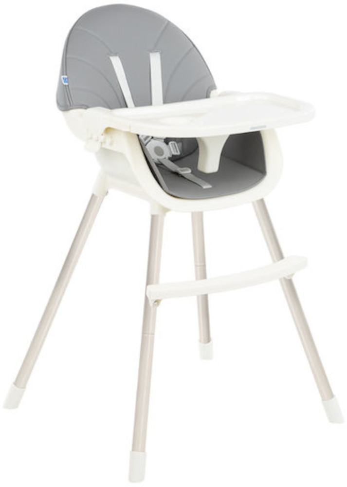 Καρεκλάκι Φαγητού 2σε1 Nutri Steel Kikka Boo Grey 31004010136