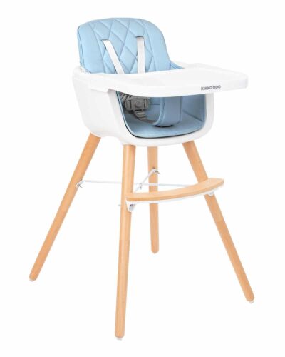 Καρεκλάκι Φαγητού 2σε1 Ξύλινο Woody Kikka boo Blue 31004010084