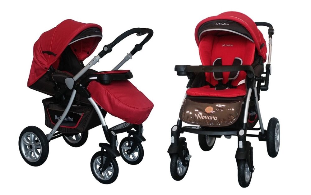Καρότσι με ελαστικά αέρα Beboulino Novara Red 60106010003 - Image 4