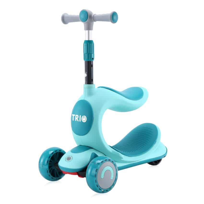 Πατίνι Τρίτροχο με Σέλα 3+ έως 50kg Trio Lorelli Blue Green 10390150002