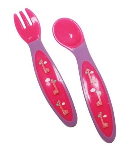 Κουτάλι και Πιρούνι Zoo Lorelli Pink 1023038