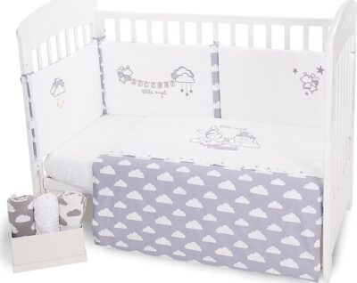 Προίκας Κούνιας 3τμχ 60x120cm Kikka Boo Little Angel Clouds 41101020007