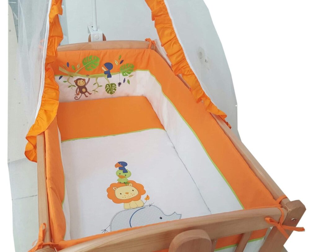 Σετ Προίκας Λίκνου 6τμχ Beboulino Monkey 70013690000