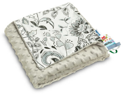 Κουβερτούλα Ελαφριά 100x75cm Minky Sensillo Grey Folk 43123