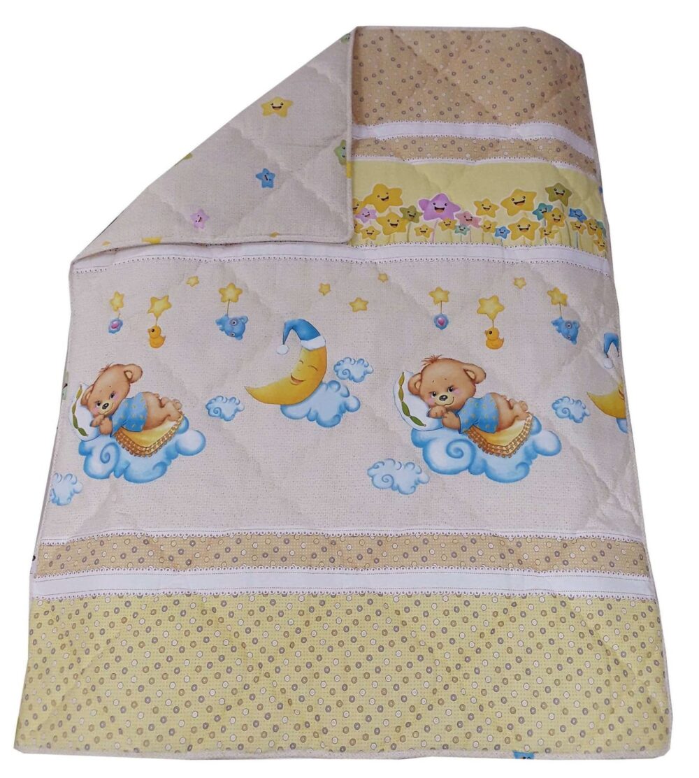 Πάπλωμα Βρεφικό 105x145cm Beboulino Yellow Bear 70101301890 - Image 3
