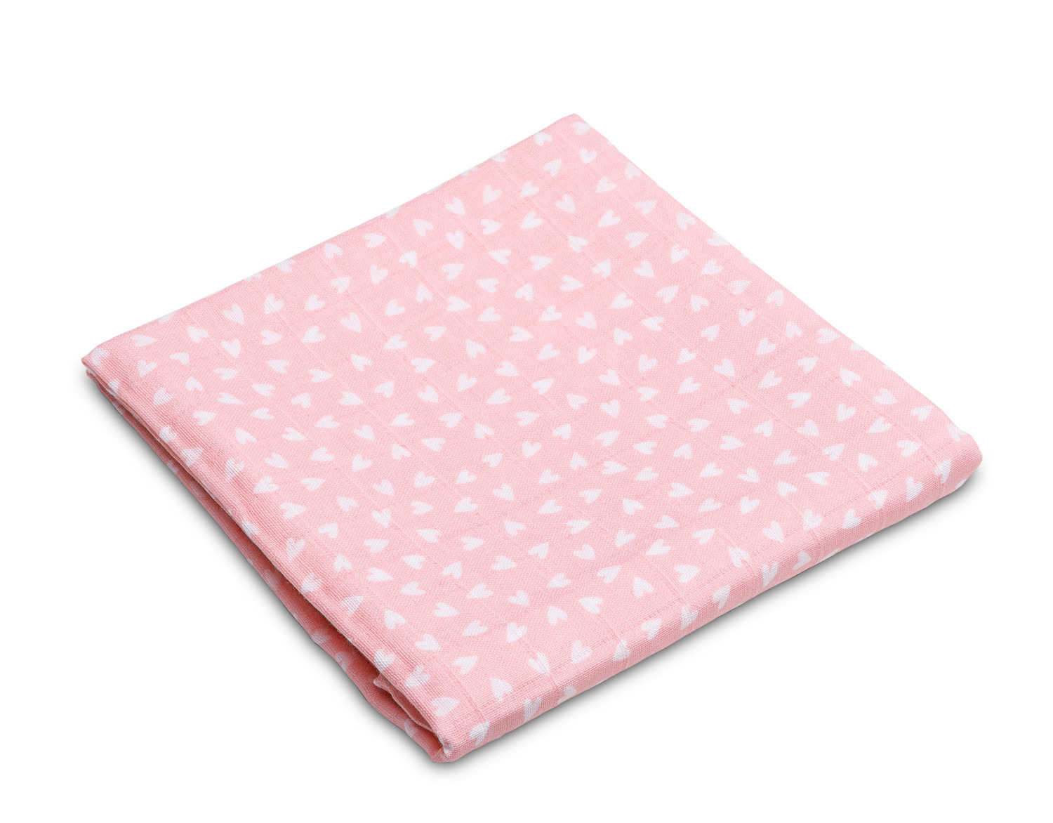 Πάνα Μuslin 70x80cm Sensillo Pink Hearts 091
