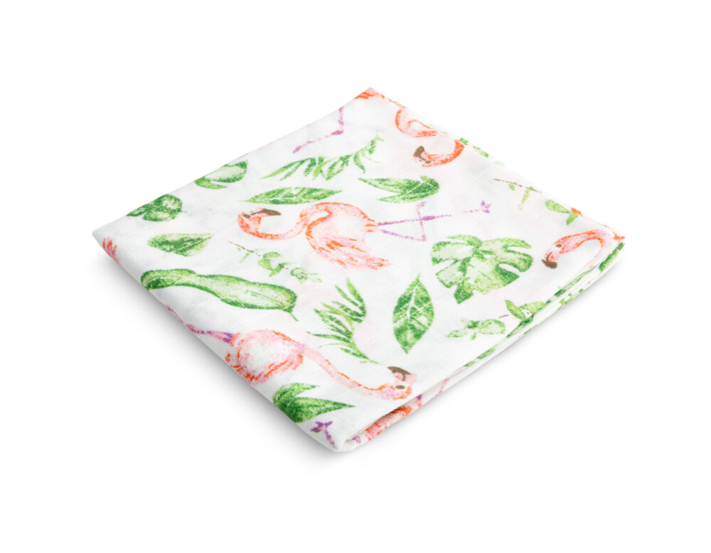 Πάνα Μuslin 70x80cm Sensillo Flamingos 0980