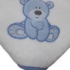 Βρεφική Μπουρνουζοπετσέτα με Κάπα 90x90cm Bear Beboulino Blue 70207170001 - Image 2