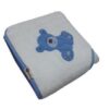 Βρεφική Μπουρνουζοπετσέτα με Κάπα 90x90cm Bear Beboulino Blue 70207170001 - Image 3
