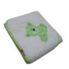 Βρεφική Μπουρνουζοπετσέτα με Κάπα 90x90cm Bear Beboulino Green 70207170002 - Image 3