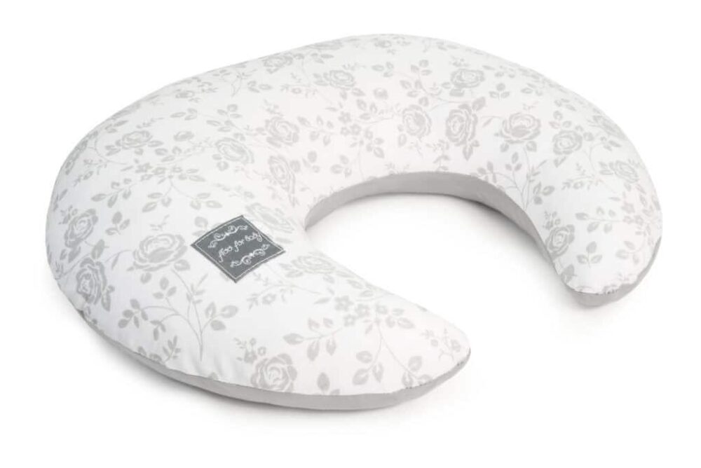 Μαξιλάρι Θηλασμού & Εγκυμοσύνης 43x50cm For Baby Beboulino Grey Flowers 70300192121