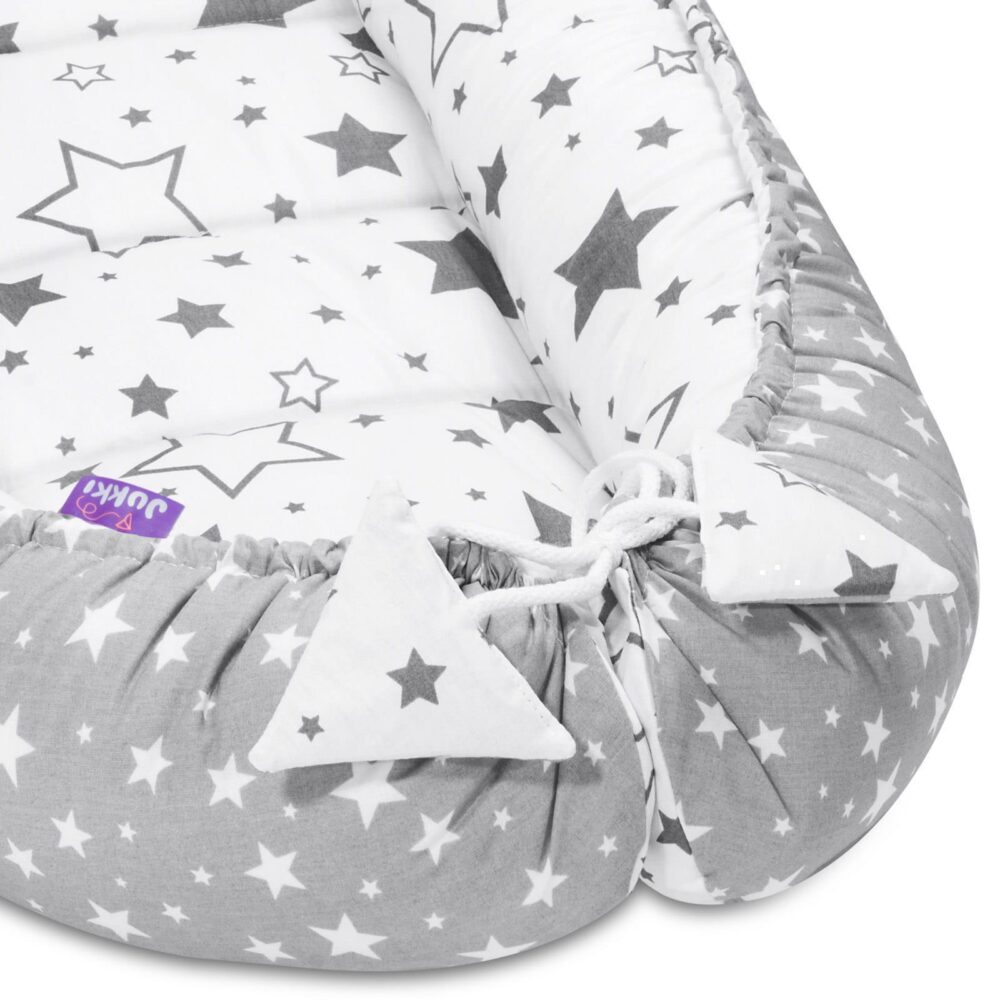 Φωλιά για βρέφη διπλής όψεως 55x100cm Jukki Stars 5907534758368 - Image 4