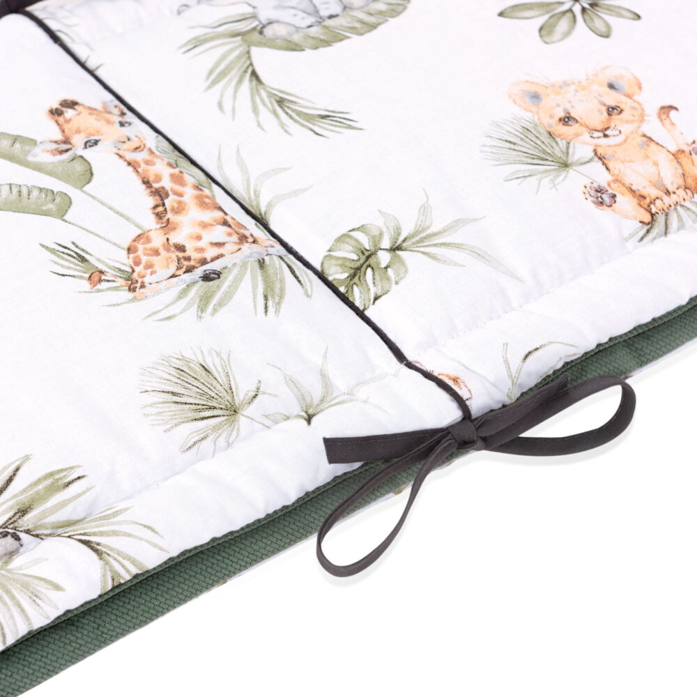 Πάντα Κούνιας 210x30cm Savanna Fun Velvet White Green 5904506810130 - Image 4