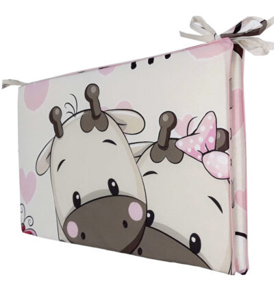 Προστατευτική Πάντα Κούνιας 4τμχ 70x140cm Beboulino U&Me pink 70507711869