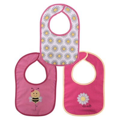 Σαλιάρες Interlock 3τμχ Lorelli Girl 10260230003