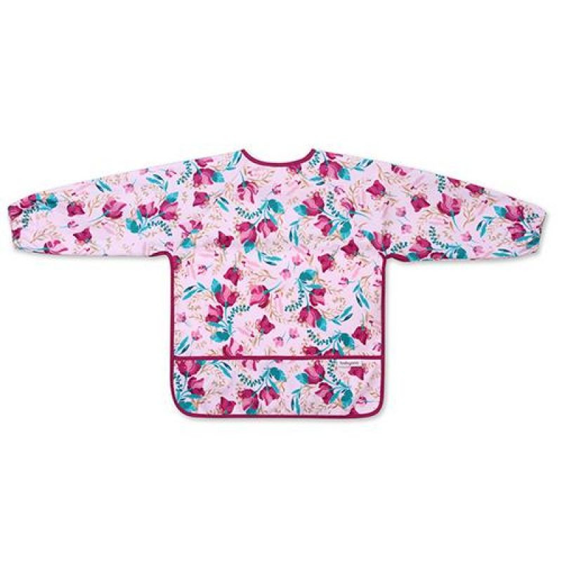 Σαλιάρα Αδιάβροχη με Μανίκια Babyono Floral 1477/01