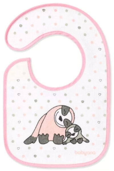 Σαλιάρα I eat & I grow Babyono Pink 831