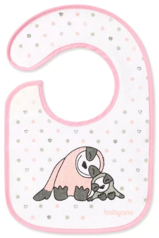 Σαλιάρα I eat & I grow Babyono Pink 831
