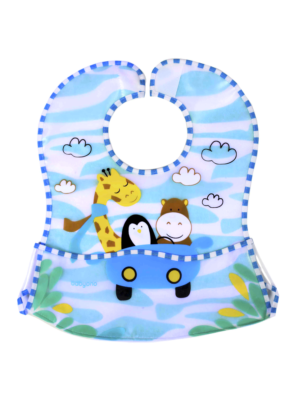Σαλιάρα Αδιάβροχη με Τσέπη 6+ μηνών Babyono Giraffe BN836