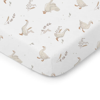 Σεντόνι Κούνιας με Λάστιχο 140x70cm Happy Goose Color White 5904067051805