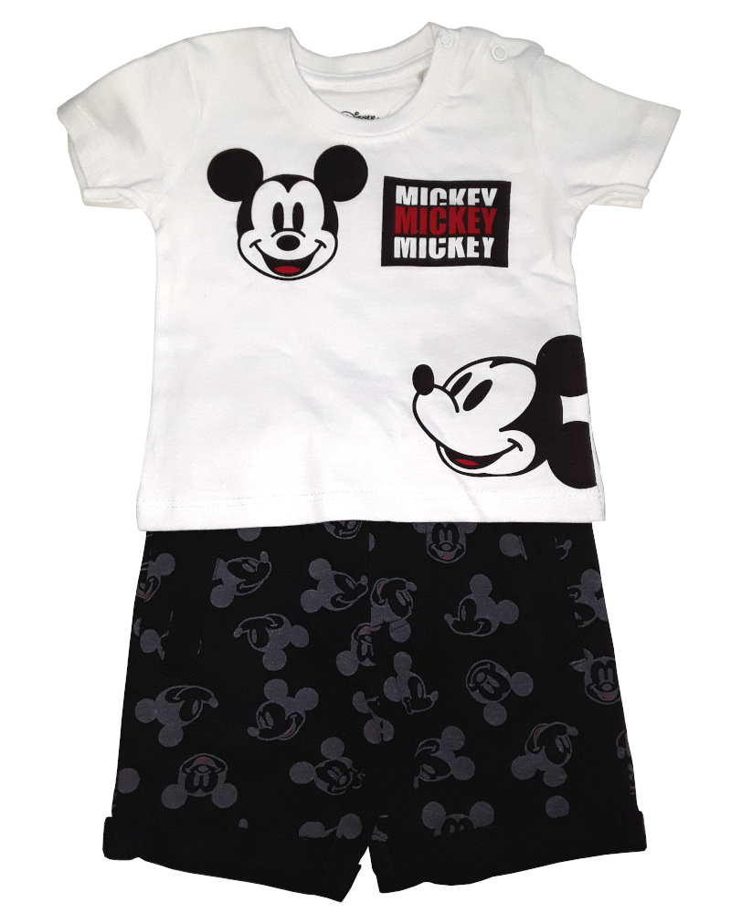 Μπλουζάκι με Σορτσάκι Mickey White 8010218